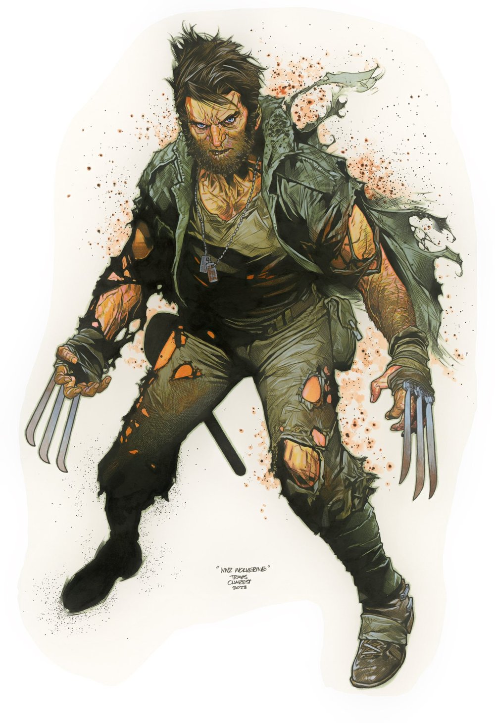 Travis Charest Wolverine artwork