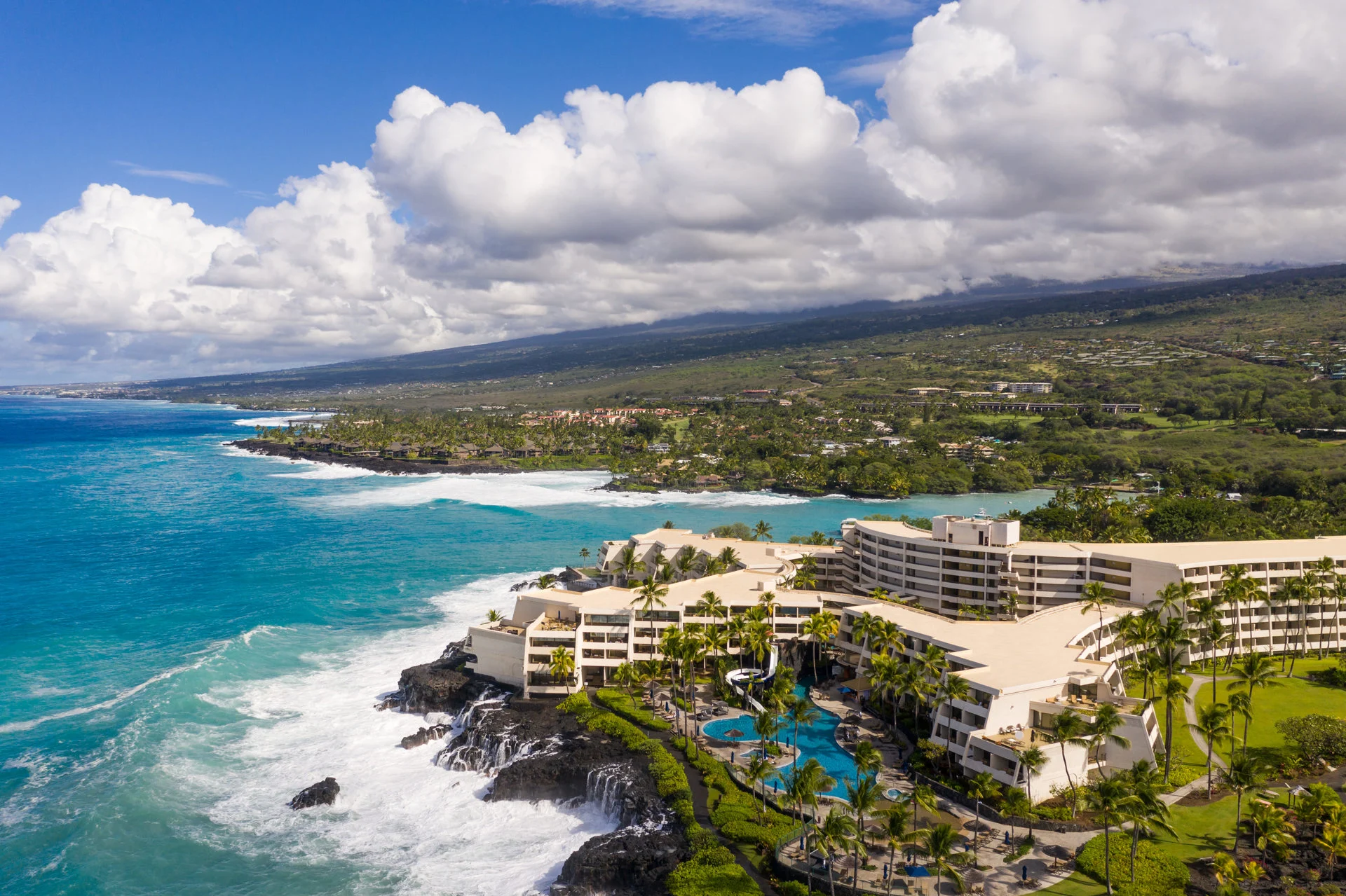 Outrigger Kona Resort & Spa aerial view